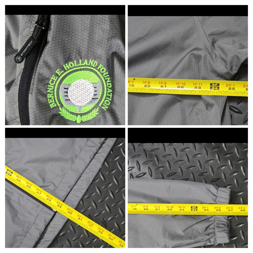 Stormtech Performance Mens XL Grey GSX-1 Full Zip Windbreaker Golf Jacket Logo - Picture 6 of 14